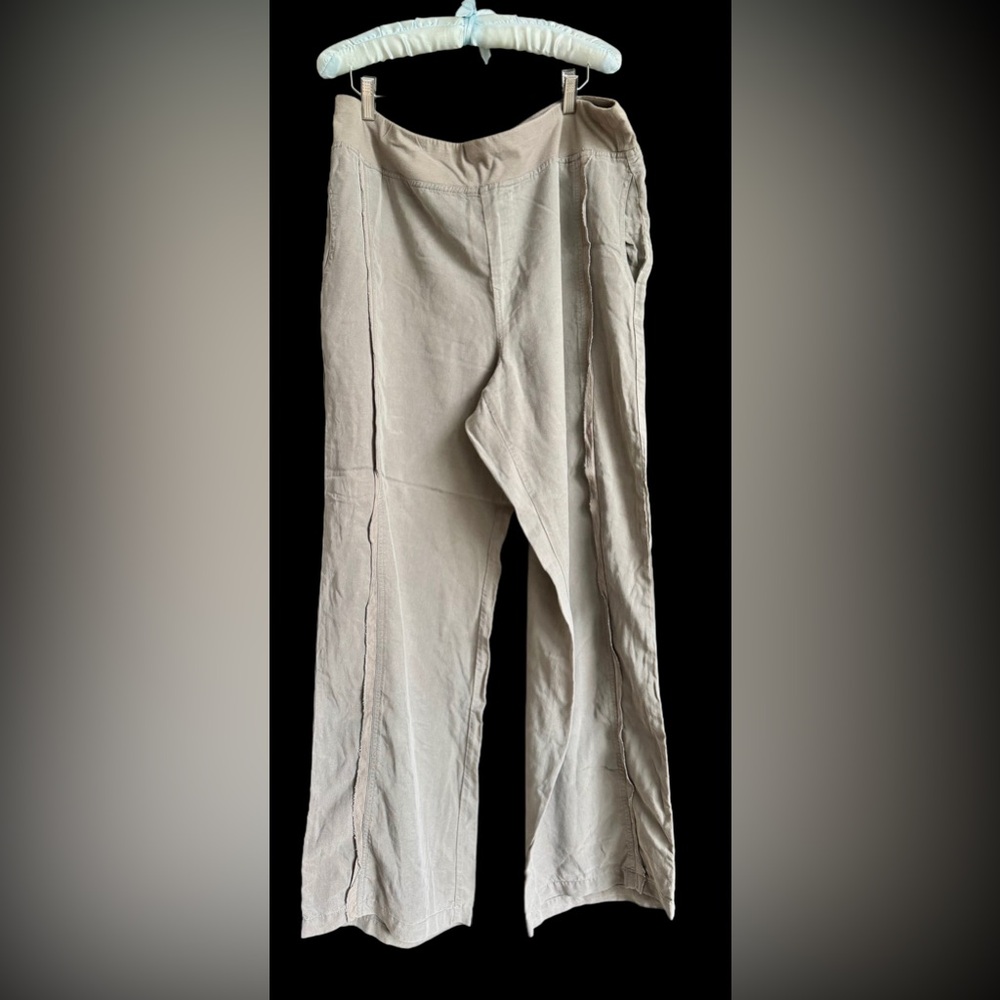Soft Surroundings Wide Leg Pants. Gray. Size L.